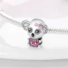 925 argent pour pandora charmes bijoux perles Couleur Anime Cartoon Pet Forme Charme Perle