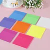 Lined Transparent Sticky Note Memo Pads Fluorescent Color Waterproof Creative Clear Notes Sticker Paper Simple School Stationery