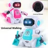 Smart Universal Walking Afstandsbediening Robot Speelgoed Flexibele arm Verhaal Kleurrijk Licht Muziek Dansen Educatief Kinderen Puzzel RC Speelgoed