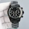 Мужчина дизайнер серебряный серый круглый циферблат 40 -миллиметровый мужской часы с царапинными синими хрустальными из нержавеющей стали 904L Бар.