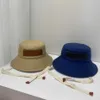 LOO Chapeaux Casquettes Cloches Designer luxe Parasol rond chapeau de pêcheur Mode tendance style lacets chapeau de pêcheur Anglais grand chapeau à bord 2782