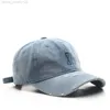 D T 2022 nouvelle mode déchiré Denim marque maître mystère personnage réglable rétro minimaliste Style extérieur voyage casquette de Baseball