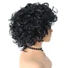 Perruque Afro Cheveux Synthétiques avec Frange pour Femmes Noires Perruque Naturelle Bouclée Perruque Crépue Mélange Afro-Américain Brun Bombshell Wigfactory