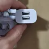 Hem dubbel USB -laddare 2A EU US Plug Wall Chargers för Samsung Xiaomi Huawei Oppo iPhone 7 8 x 11 12 13 14 15 Sony LG 2 Ports AC Snabbladdning Reseffekt Adapter