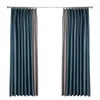 Vorhang Europäische nahtlose Spleiß-Verdunkelungsvorhänge für Wohnzimmer, Arbeitszimmer und Schlafzimmer, Flanell-Samt
