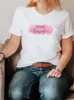 Vrouwen T Shirts Mode O-hals Tee Top Korte Mouw Vrouwen Grafische T-shirt Cartoon Vlinder Trend Leuke Zomer Kleding Kleding Print Shirt