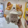 Cute Round Corgi Plush Toy Milk Tea Shiba Inu Fat Dogs Girl Children Gift Decoration 11.81inch 30cm LA641