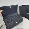 Yüksek kaliteli kadın zinciri omuz crossbody çanta çantası Messenger çanta el çantası sırt çantası çanta saman saçak birden fazla renk