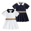 Été bébé filles robes Designers enfant en bas âge bébé robe coton enfants vêtements rayure princesse jupes enfants fille vêtements