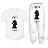 Fatos de treino masculinos POETS OF THE FALL impressos em 3D, camisetas casuais, calças de corrida, terno, roupas femininas/masculinas, conjuntos femininos/masculinos