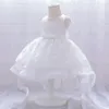 Fille robe bébé filles robe princesse de Noël 1 an de fête d'anniversaire en dentelle baptême blanc infantile d'hiver né robe de baptême