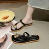 Slippers Summer Women Outdoor Soft Clip Toe Platform Comfy Flats Open Home Slides House Causal Fashion Cute Shoes Ladies