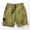 Beach 2023 Летние шорты мужские короткие брюки мода мода с быстрым сухим промывшим процессом чистой ткани модный случайный хип-хоп ins Stones Island 2 DQPF