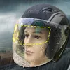 Capacetes de motocicleta Capacete de proteção universal de alta qualidade opcional Filme à prova de chuva transparente antichuva Tela antiembaçante
