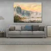 Handmade Landscape Canvas Wall Art The Morning Caspar David Friedrich Painting Artwork for Restaurant Modern Decor