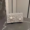 Designer-Nischen-Dinner-Tasche für Damen, hochwertig, einfarbig, mit Diamanten besetzt, quadratische Kristallschnalle, Bankett-Kette, Umschlagtasche, stilvolle Clutch-Tasche