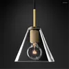 Ljuskronor ledde hängslampa modernt belysning nordiskt enkelt glas guld hängande sovrum vardagsrum matsal