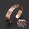Bangle Ikuinen magnetische koperen armband verstelbare manchet Dragon Viking brede armbanden armbanden voor vrouwen
