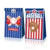 Sacchetti per gioielli Borse Sacchetto regalo per argomenti di baseball Principale Festa di compleanno Caramelle Olio Sacchetto di carta marrone22X12X8Cm Drop Delivery Otmgv