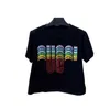 Women's T-Shirt designer 2023 Summer New Heavy Industry Colorful Beaded Letter Embroidery Temperament Versatile Short Sleeve T-shirt for Men and Women IQ1H