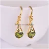 Ear Cuff Colorf Crystal Stone Drop Earrings For Women Gold Color Clip Dangle Girls Gift Jycken Fashion Delivery Dhckw