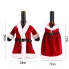 Nouvel ensemble de vin rouge de Noël robe de Noël ensemble de bouteille de vin décoration sac créatif JN10