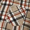 Men's Casual Shirts Tee Men Womens Long Sleeve Shirt For Male Autumn Plaid Print Turn Scrub Soft Top