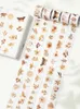 Gift Wrap 5Rolls/Set Vintage Flower Buttefly Die Cut Washi Tape Journal Collage Material DIY Scrapbooking Sticker