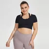 Aktive Sets Kurvige Frauen Yoga Set Plus Größe Tank Top Hohe Taille Leggings Anzug Große Dame Sportswear Outfit Gym bh Hosen Activewear