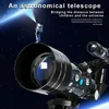 Children's Astronomical Telescope Entry-level, Can Watch The Stars And The Moon, Cartoon Birthday Gift For Children, Scientific And Educational Educational Toys