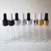 500 X 15ml glass bottle with pipette dropper, clear glass container Fuobn