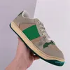 Zapatos casuales de calidad superior Zapatos casuales bordados de moda hombres mujeres zapatillas de deporte clásicas sucio a cuadros empalme diseñador retro rojo verde malla stitc