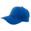 Gorras de béisbol de pana de Color sólido Unisex ajustable gorra de béisbol protección solar Primavera Verano hombres mujeres papá sombrero Snapback