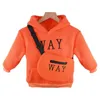 Kleding Sets VFOCHI Jongen Meisje Sweatshirts met Tas Winter Wol Dikke Kinderen Hooded Lange Mouwen Sweatshirt Unisex Warm Meisjes 230609