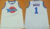 Jersey de baloncesto para hombre Lola Bunny Space Jam cosido #! Taz #22 Bill Murray #1 Bugs Bunny Película Jerseys S-3XL