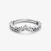 925 sterling zilveren trouwring voor pandora tijdloze wens alternerende ringen ontwerper sieraden set voor vrouwen meisjes kristal diamant liefdesring met originele doos