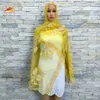 Hijabs Les femmes africaines Foulard musulman Type de tête enveloppé Petit Hijab ScarfS Taille 200 * 50cm Gaze Air Outdoor Fashion Scarf 230609