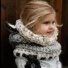 Hiver tricoté épaissir enfants chapeaux hiver snowboard mignon casquette renard laine foulard cagoule drôle bonnet enfant casquette décontractée Y200110285L