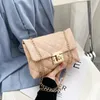 Linha bordada pequena bolsa tiracolo de couro PU para mulheres 2022 bolsa tendência feminina casual bolsa de ombro de marca nova