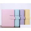 Notepads 12 Styles A6 Leather Notebook Binder Creative Notepad Er Simple Portable Diary Case School Office Supplies Drop Delivery Bu Dhl7C