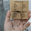 Kralen 12 Zodiac Morse Code Armband Voor Vrouwen Armbanden Strengen Galaxy Constellation Teken Eenvoudige Mode Paar Sieraden Drop Leveren Dh5C8