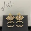 Woman Earring CCity Stud Letter Earring Fashion Designer C Earrings Jewelry Women Accessories 8559