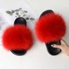 Sandals Coolsa New Womens Casual Furry Flip Flops Real Sandals Lady Fluffy Slides Plush Flat Slippers Travel Shoes 230417