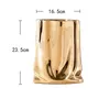 Vases Nordic golden ceramic vase electroplating gold cloth bag living room TV cabinet furniture decoration ornaments 230609