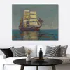 High Quality in The Doldrums Frank Vining Smith Painting Marine Landscapes Canvas Art for Reading Room