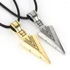 Pendant Necklaces Male Personality Arrow Leather Rope Necklace Cross Korean Version Domineering Student Social Trend