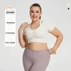 Aktive Sets Kurvige Frauen Yoga Set Plus Größe Tank Top Hohe Taille Leggings Anzug Große Dame Sportswear Outfit Gym bh Hosen Activewear