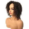 New Brazilain Loose Wave Lace Curly Human Hair Wigs For Black Frontal Wig 360 Lace Women Black /Brown/Blonde /Burgundy Red Water Wave Synthetic Wig