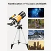 Professionellt Telescope 150x Zoom High Definition High Power Portable Tative Night Vision Deep Space Star Observation