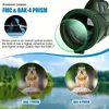 Telescopio monocular, monocular HD de alta potencia 12X50 con trípode para soporte de teléfono inteligente, monoculares impermeables, monoculares de prisma BAK4